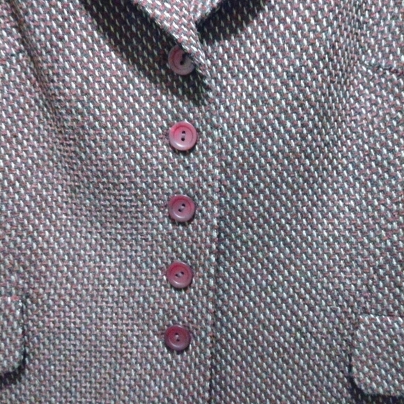 Vintage Ice Cube by Michael Wool (70%) Blend 2 Piece Blazer & Skirt Suit Size 10 - Picture 4 of 16